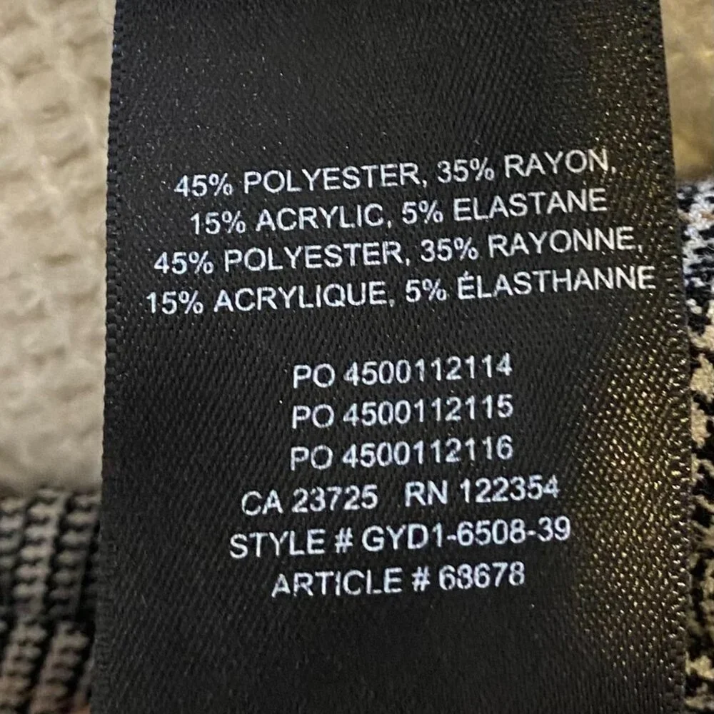 Aritzia Babaton Conan Straight Leg Tartan Plaid Cropped Pants Trousers 8 - Picture 9 of 9